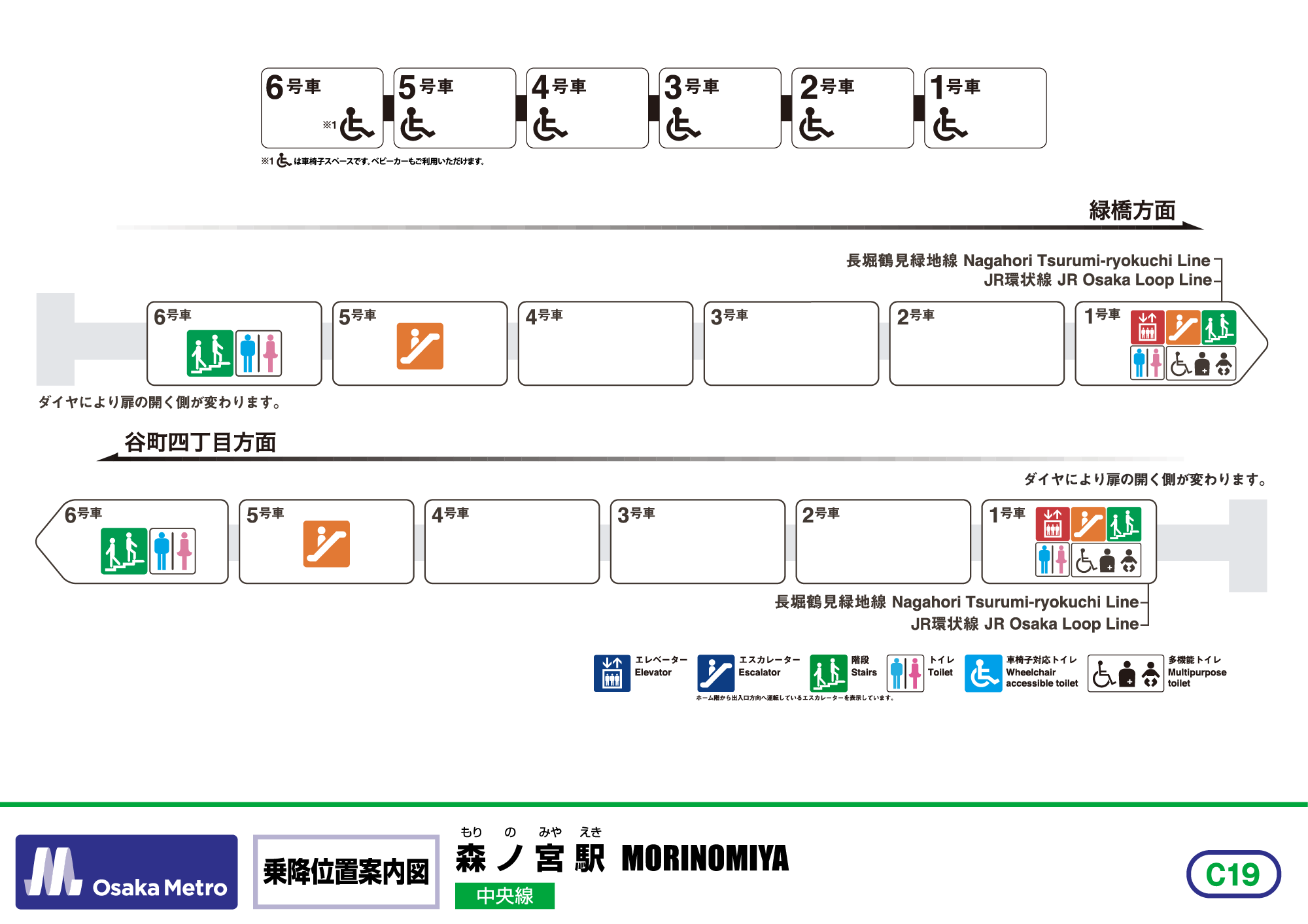 乗降位置案内図