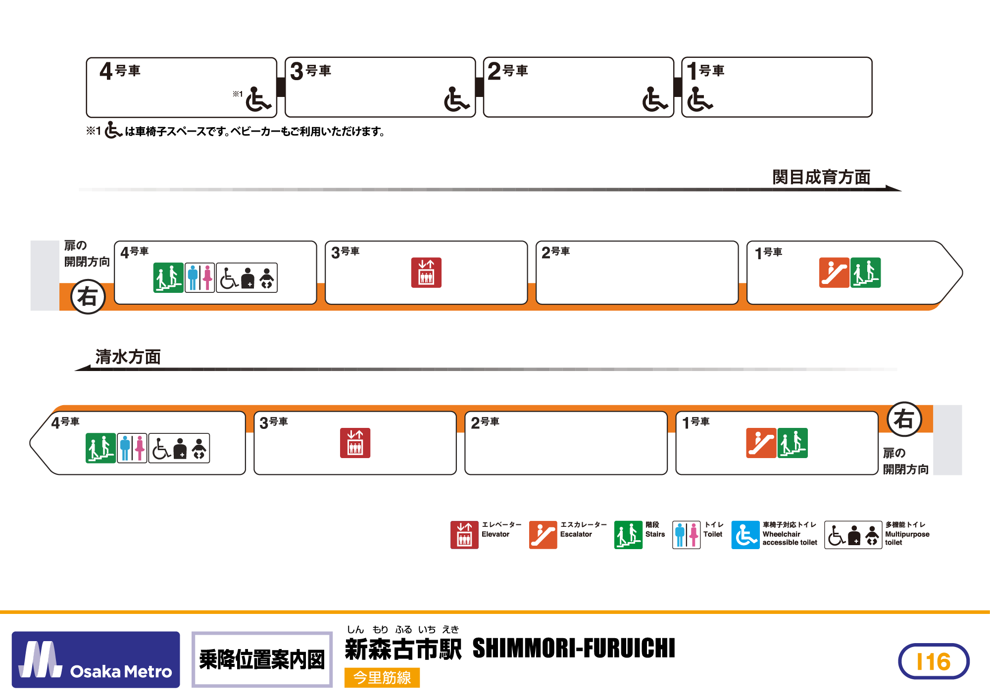 乗降位置案内図