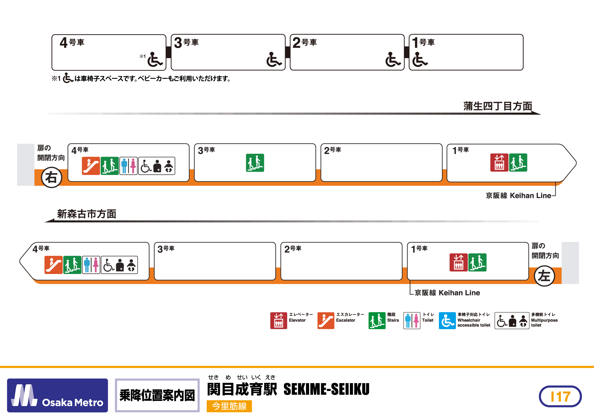 乗降位置案内図