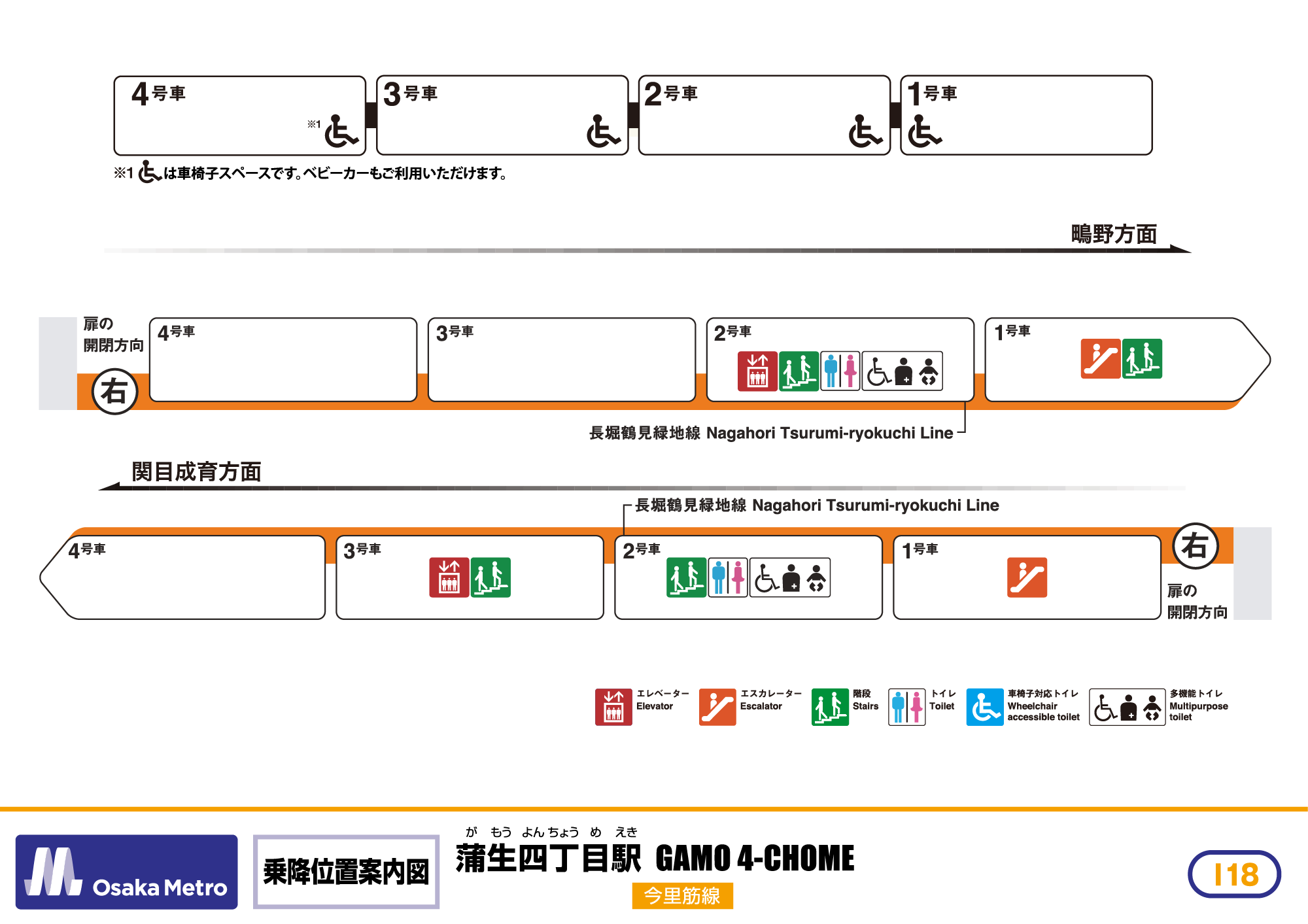 乗降位置案内図