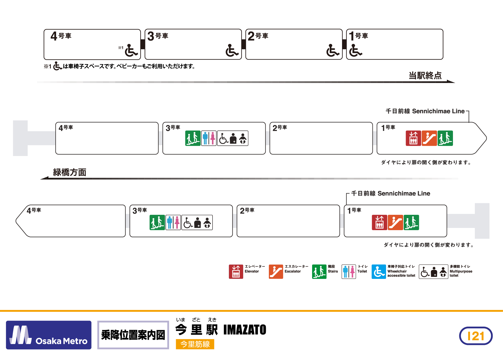 乗降位置案内図