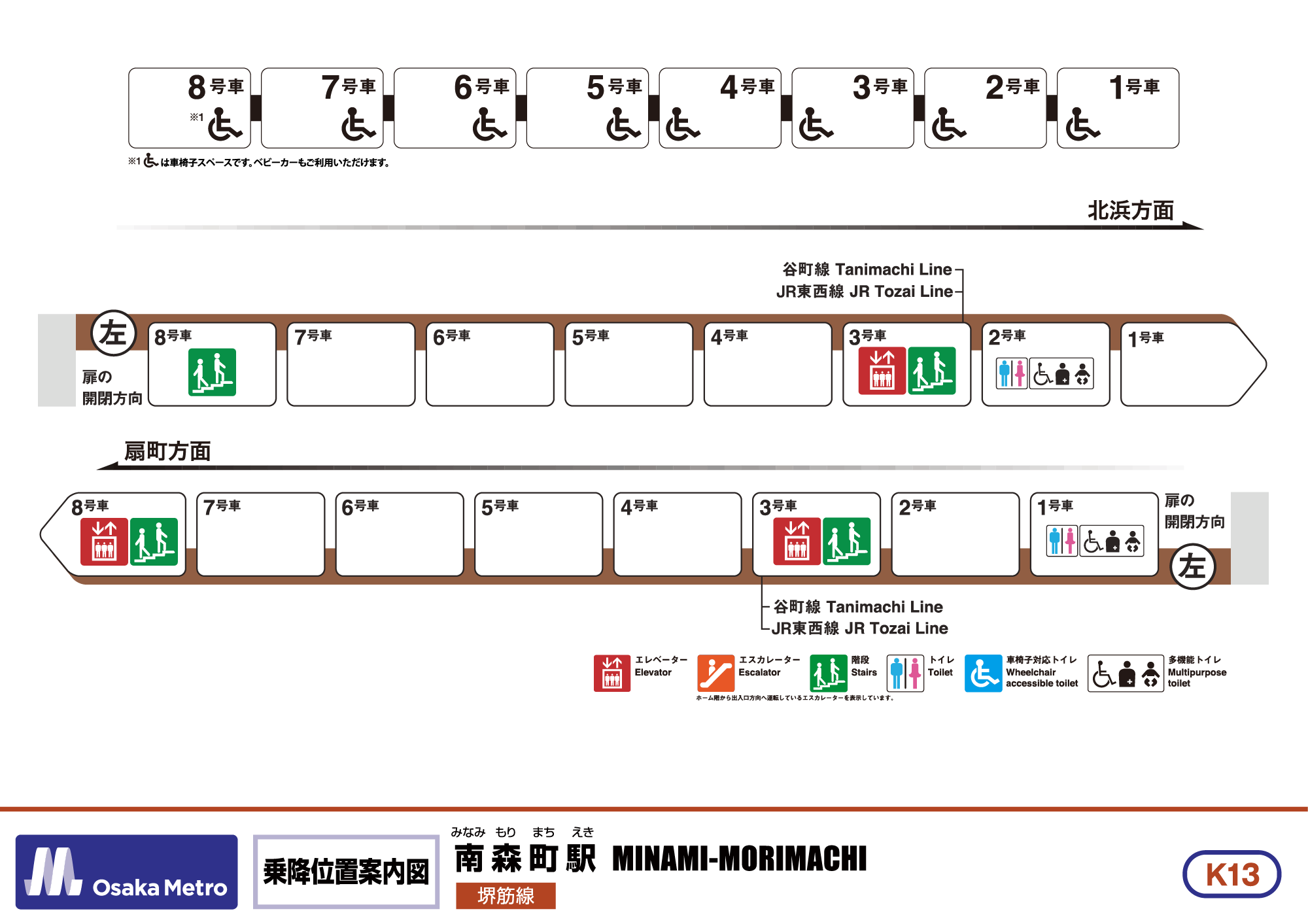 乗降位置案内図