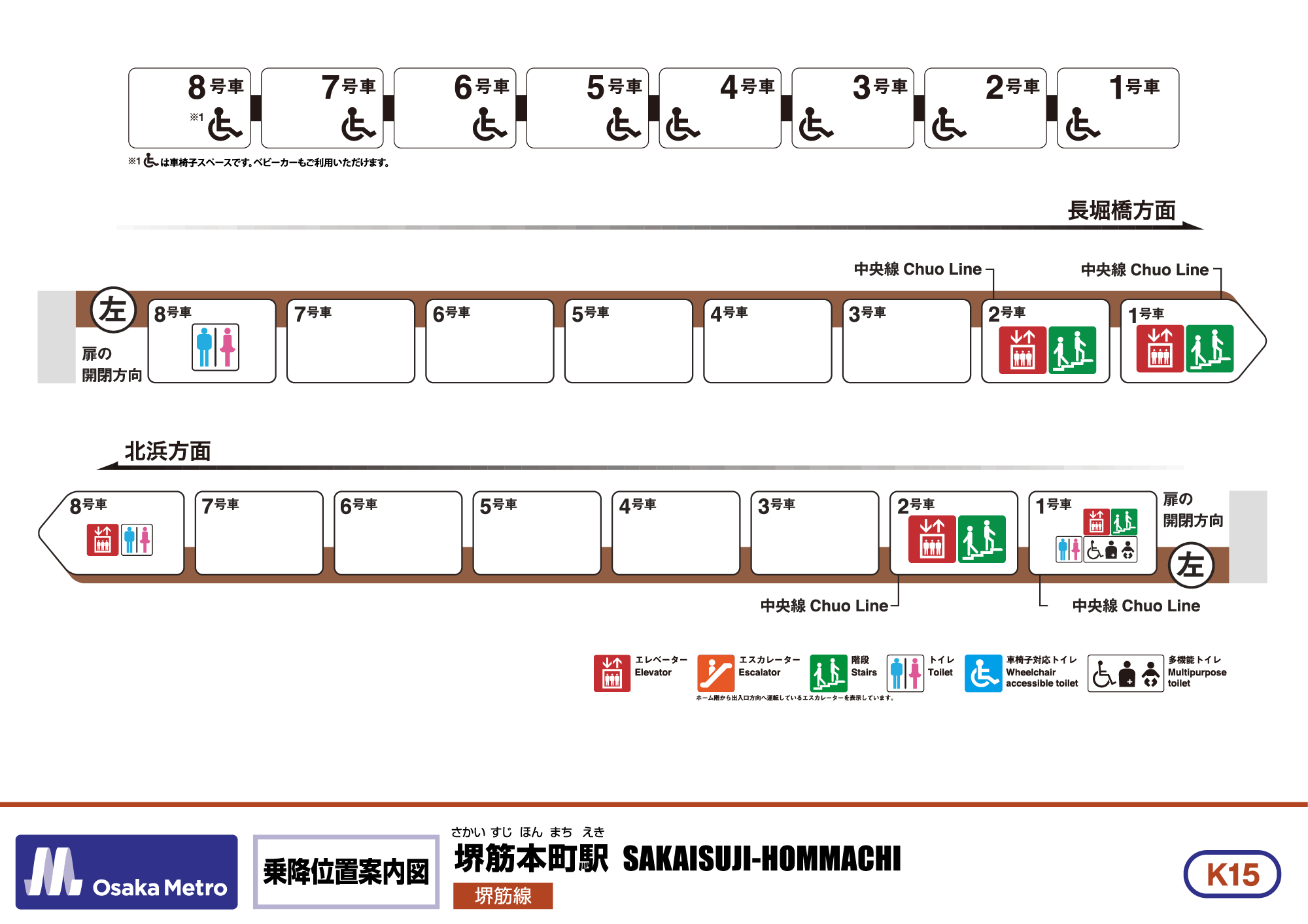 乗降位置案内図