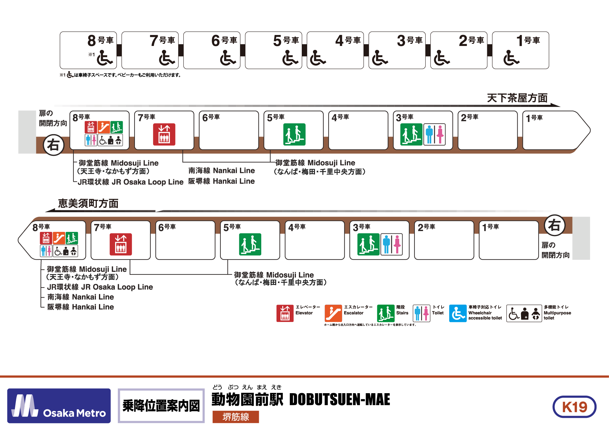 乗降位置案内図