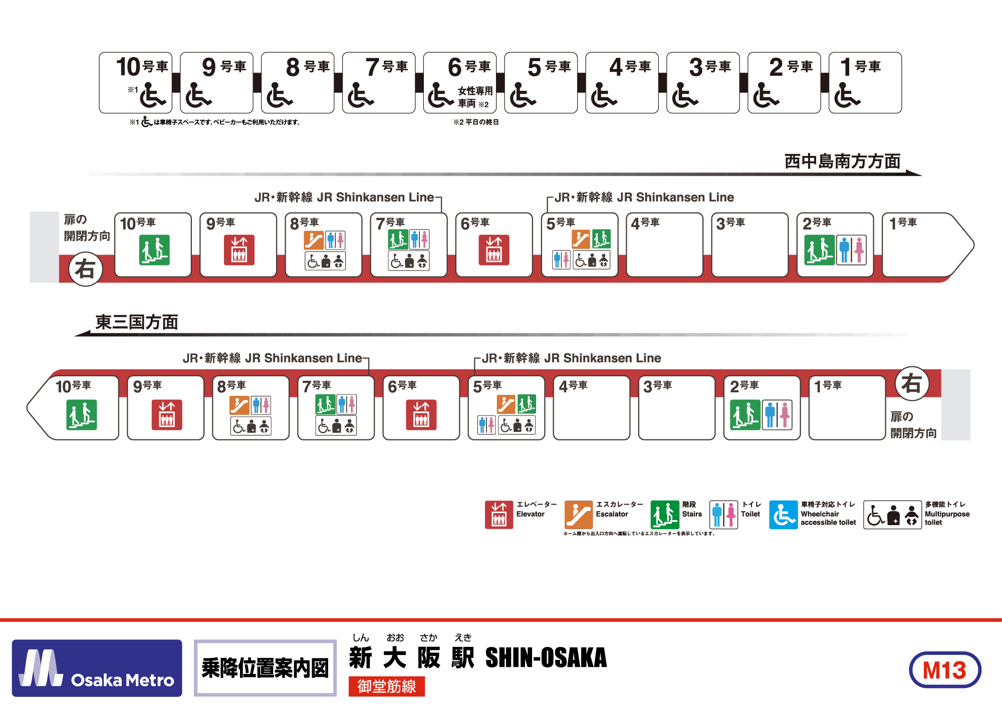 乗降位置案内図