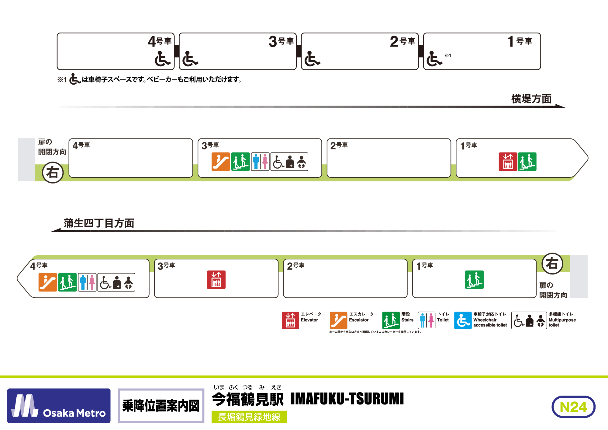 乗降位置案内図