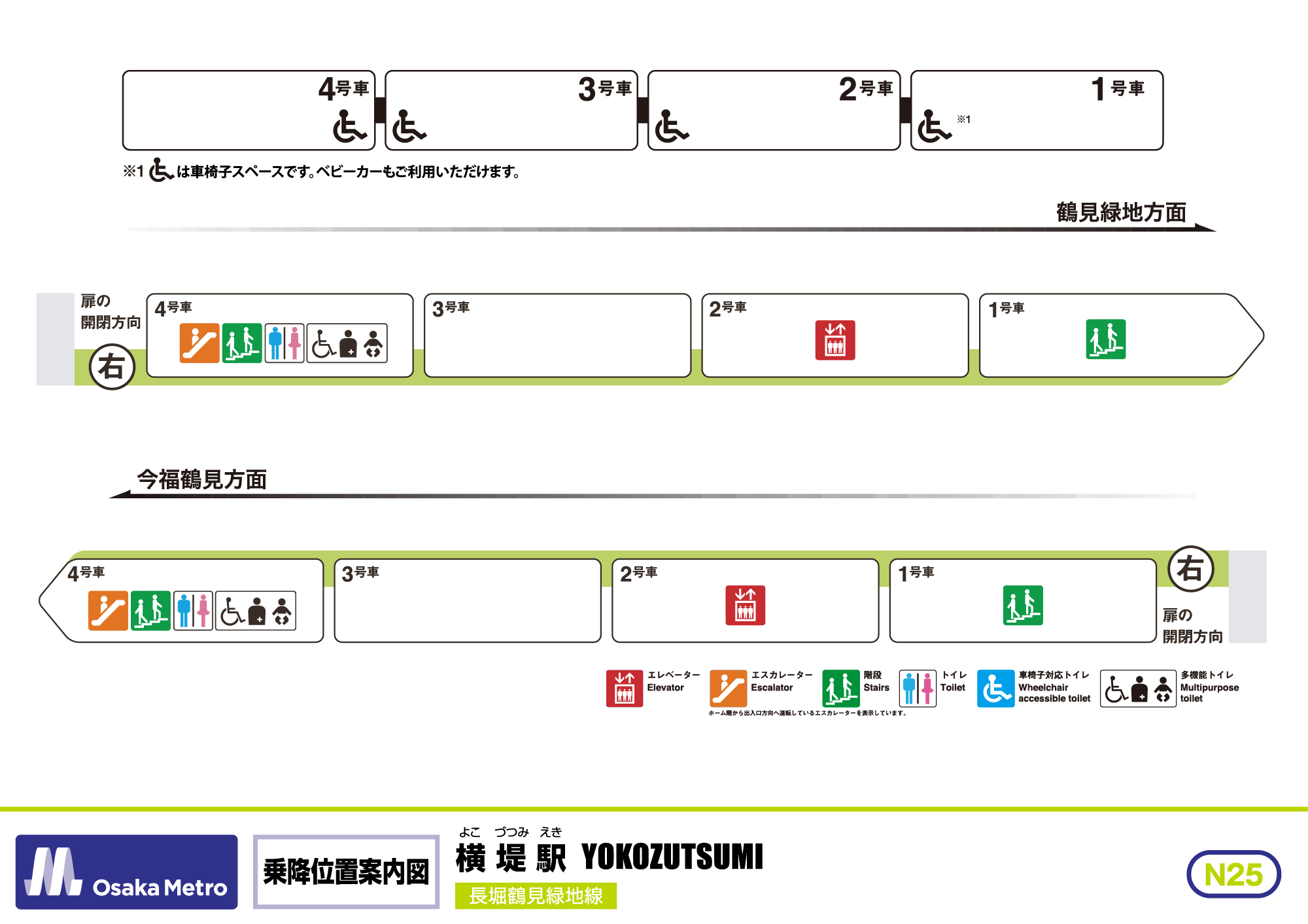 乗降位置案内図