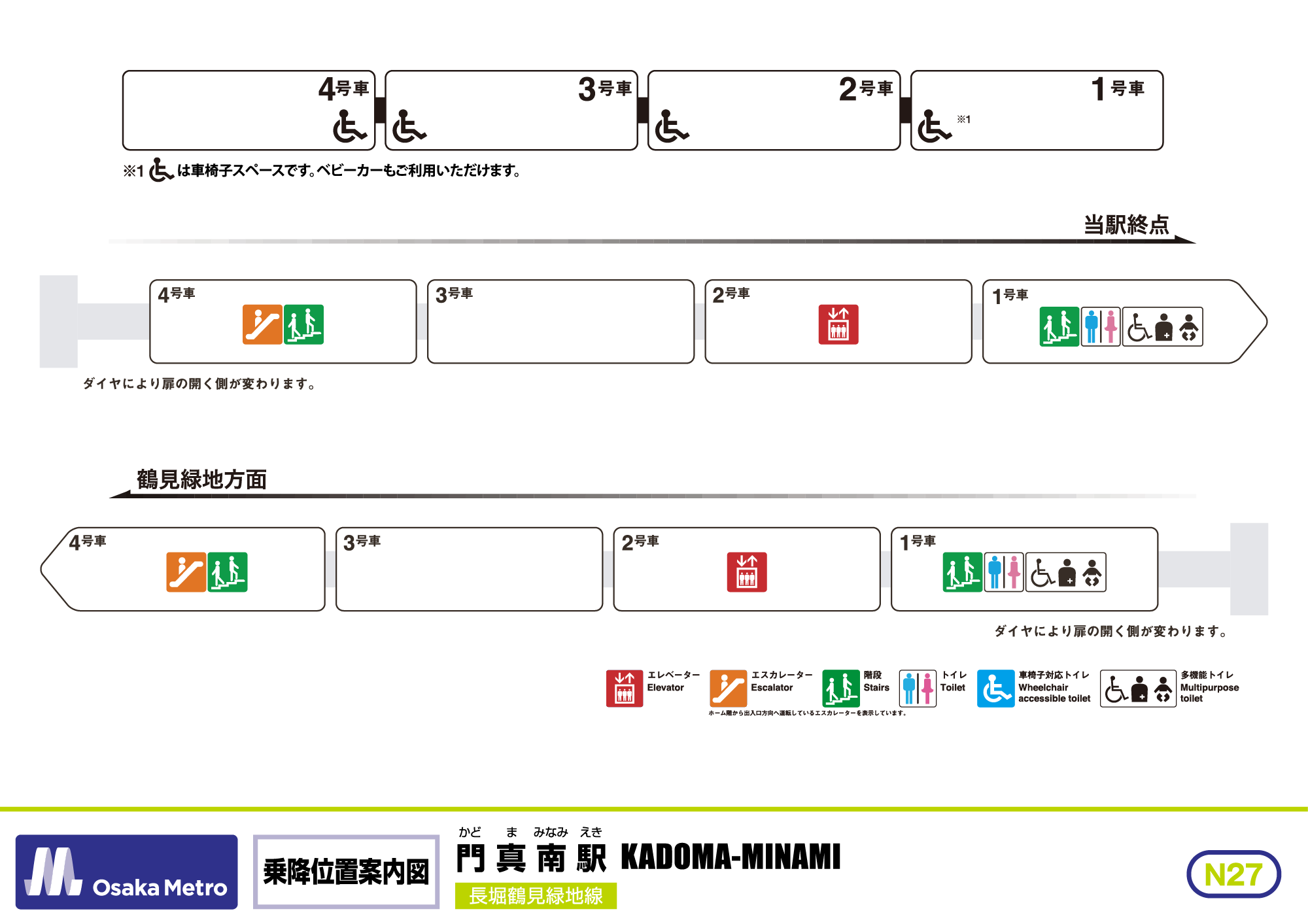 乗降位置案内図