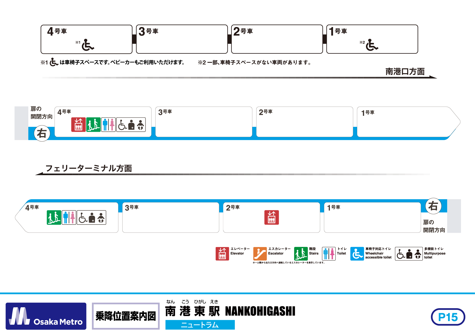 乗降位置案内図