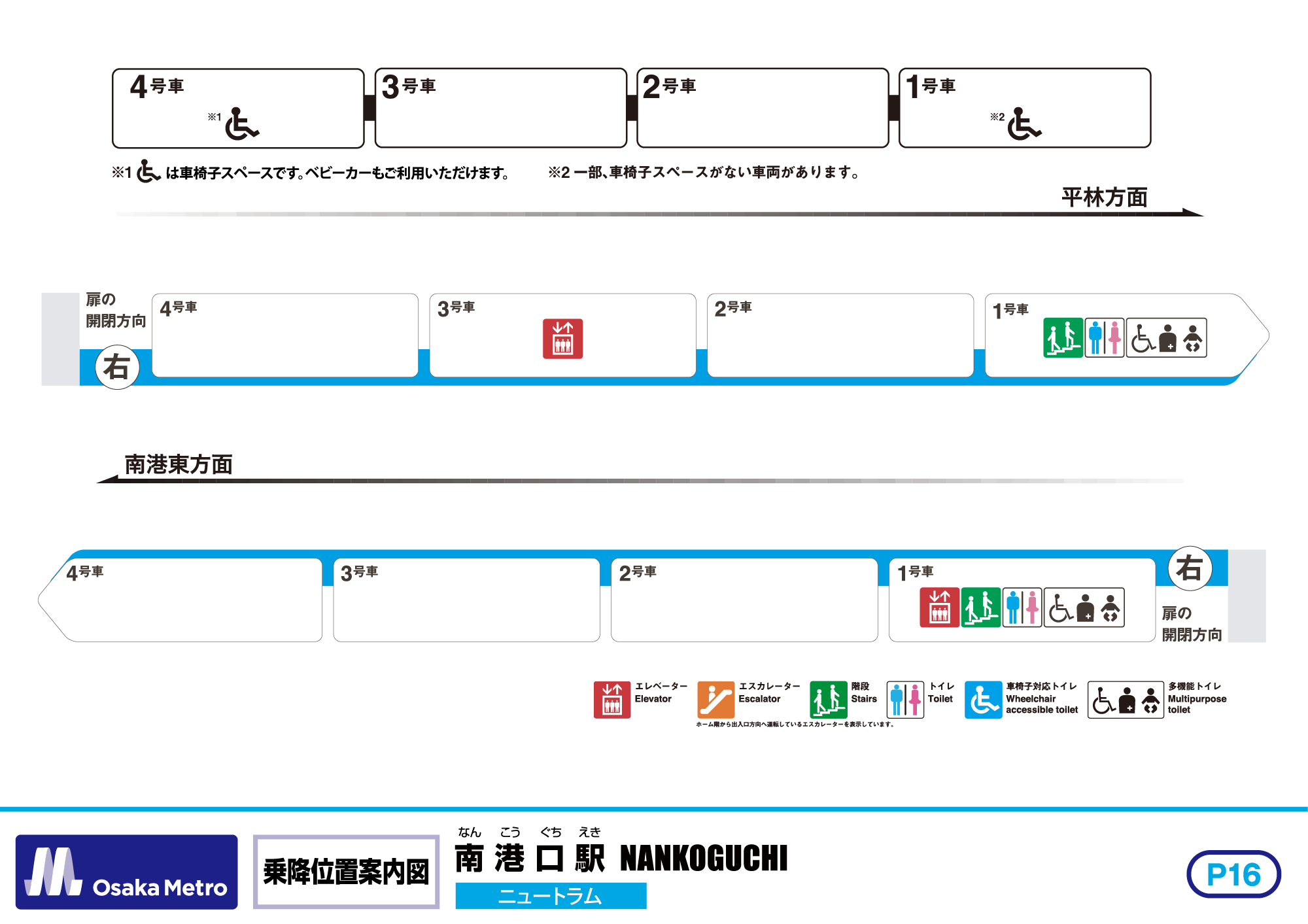 乗降位置案内図