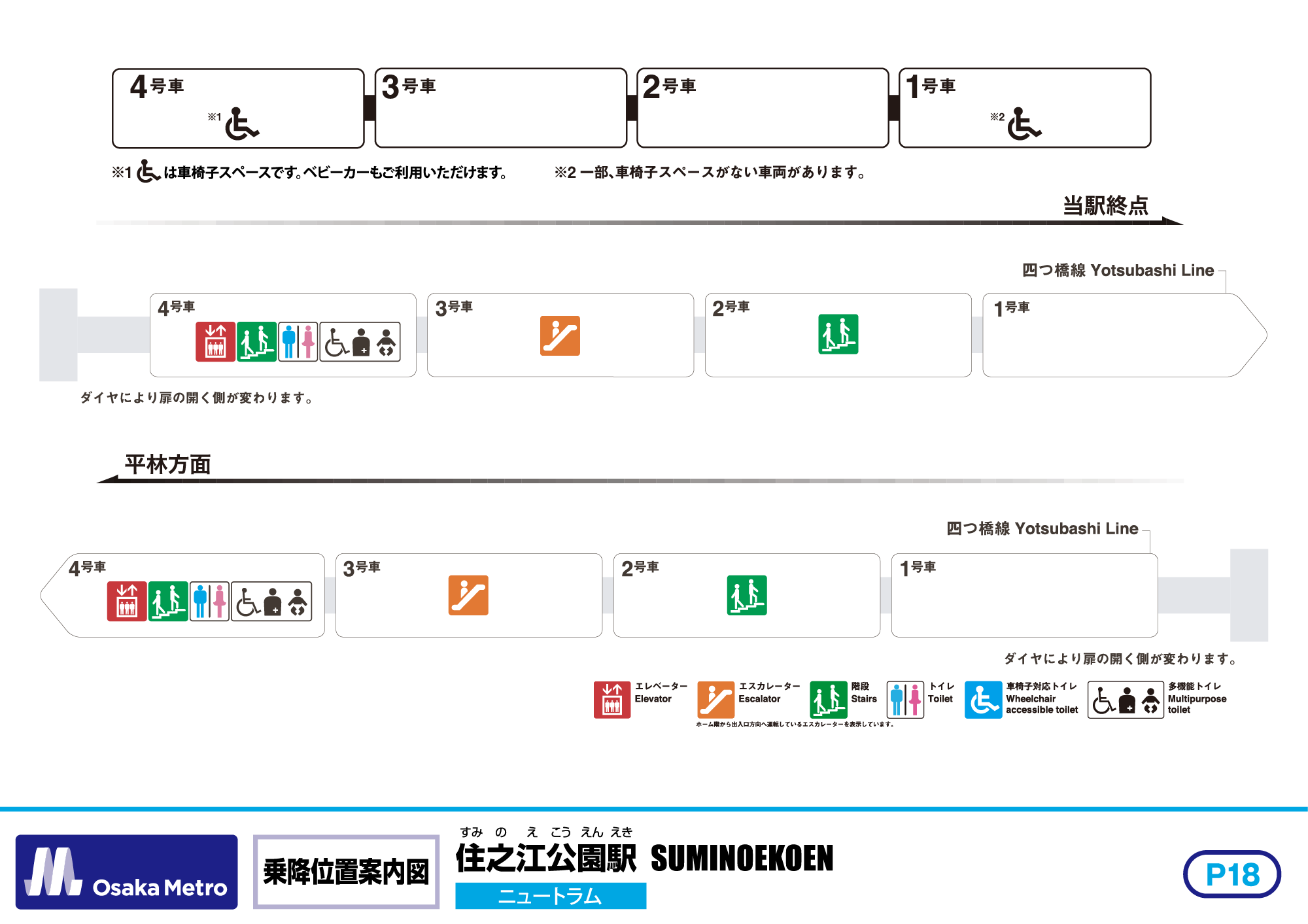 乗降位置案内図