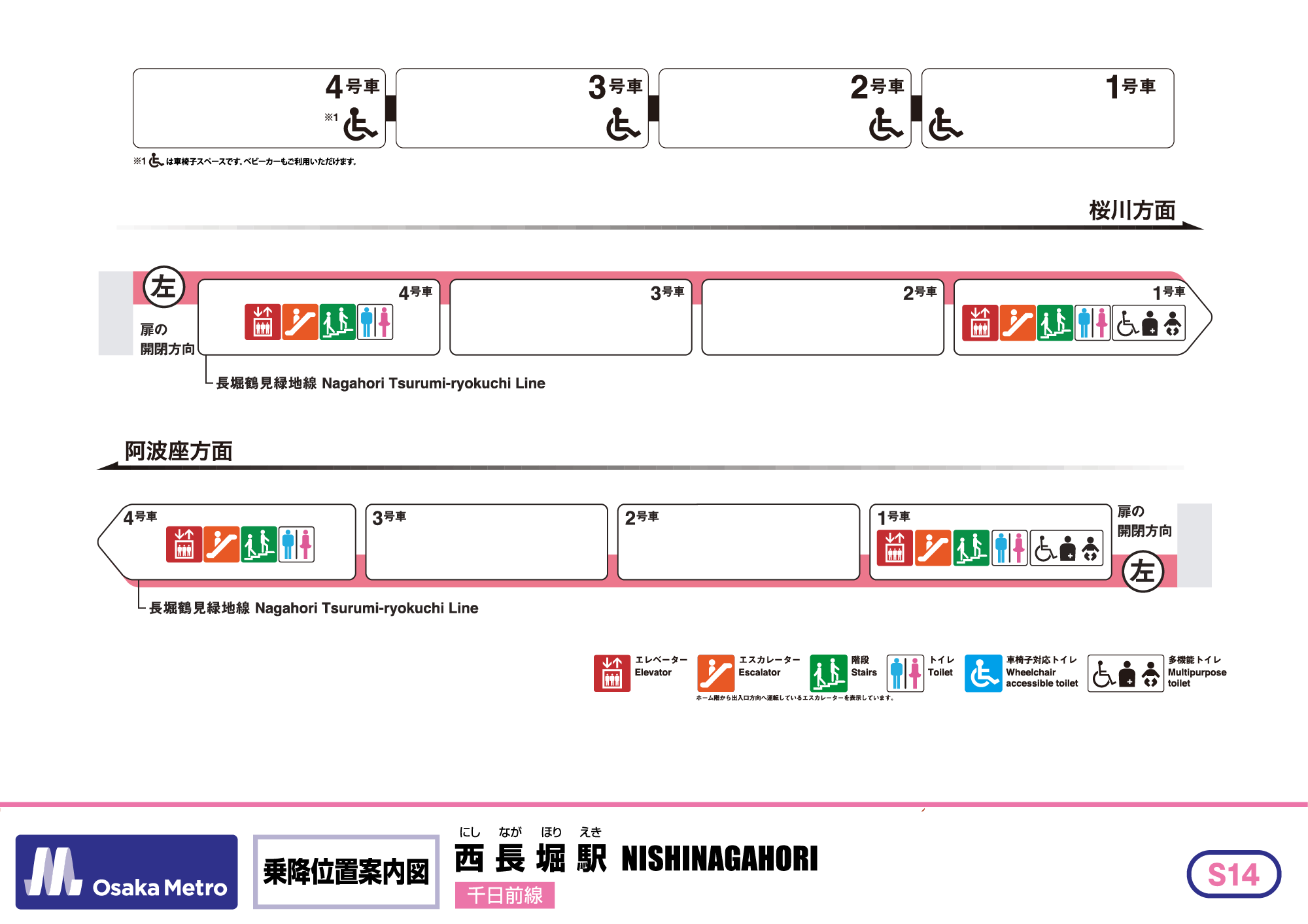 乗降位置案内図