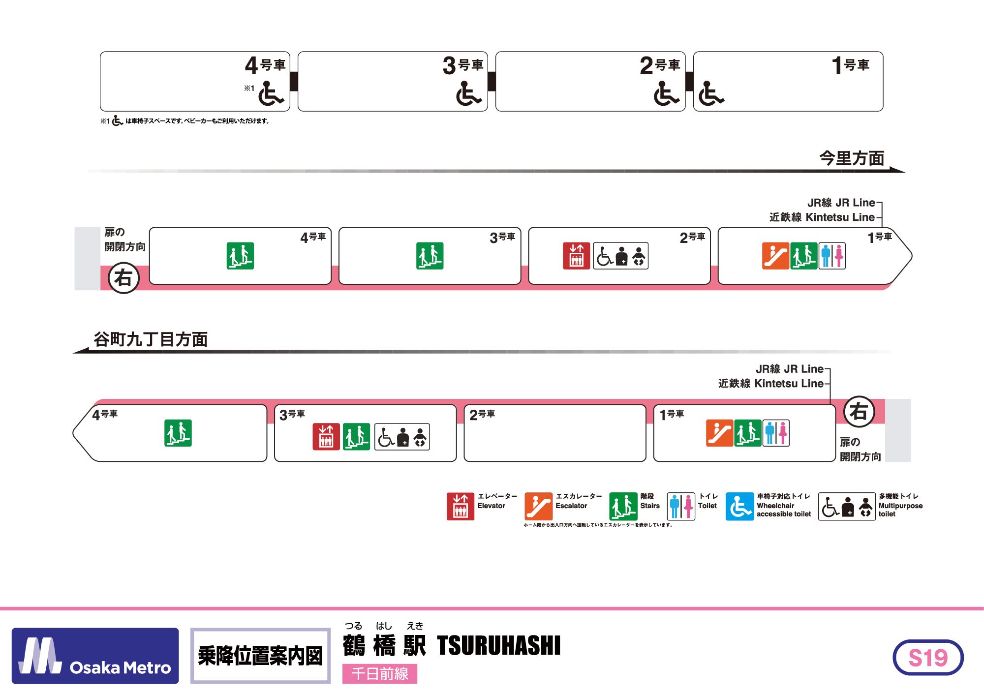 乗降位置案内図