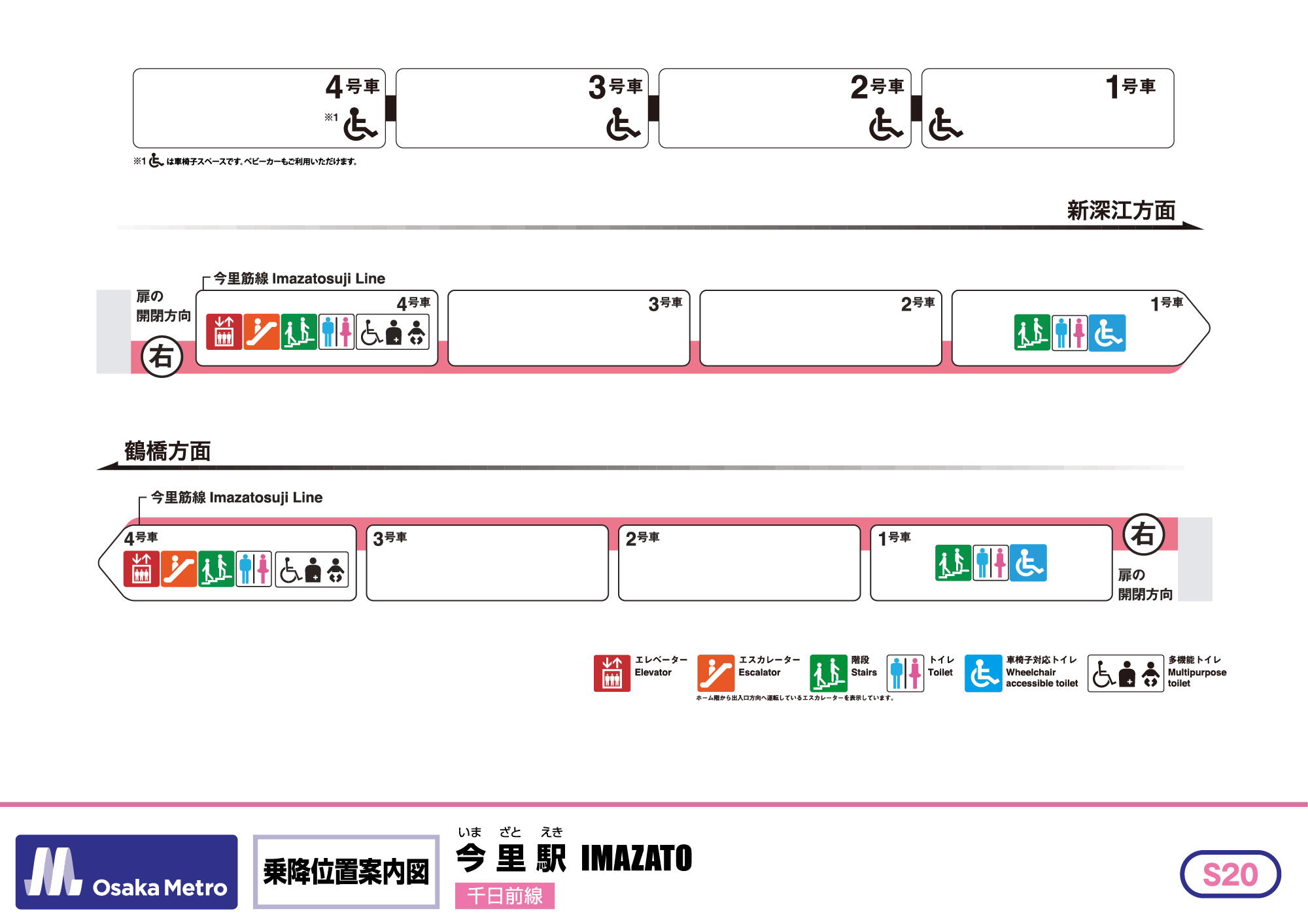 乗降位置案内図