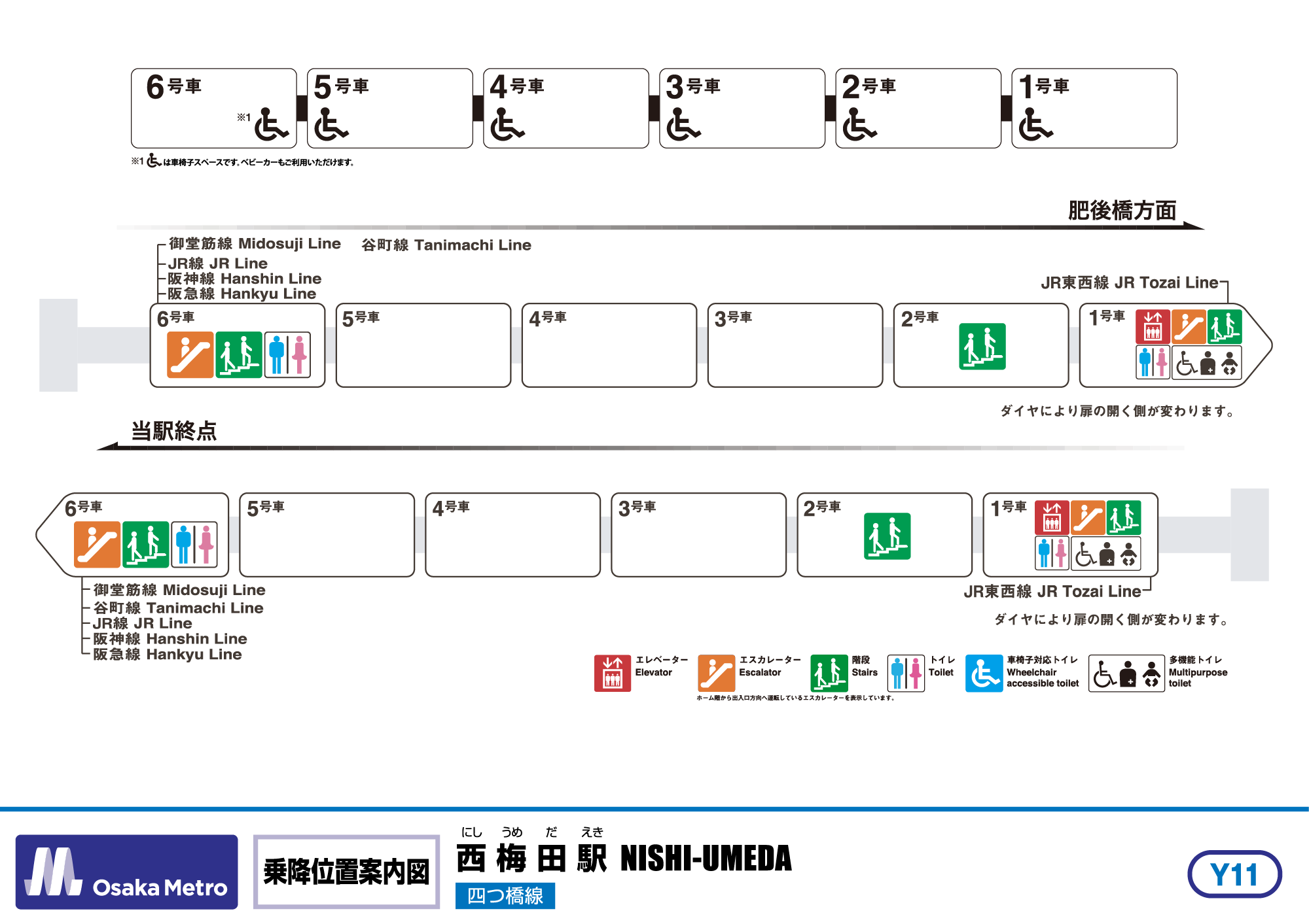 乗降位置案内図