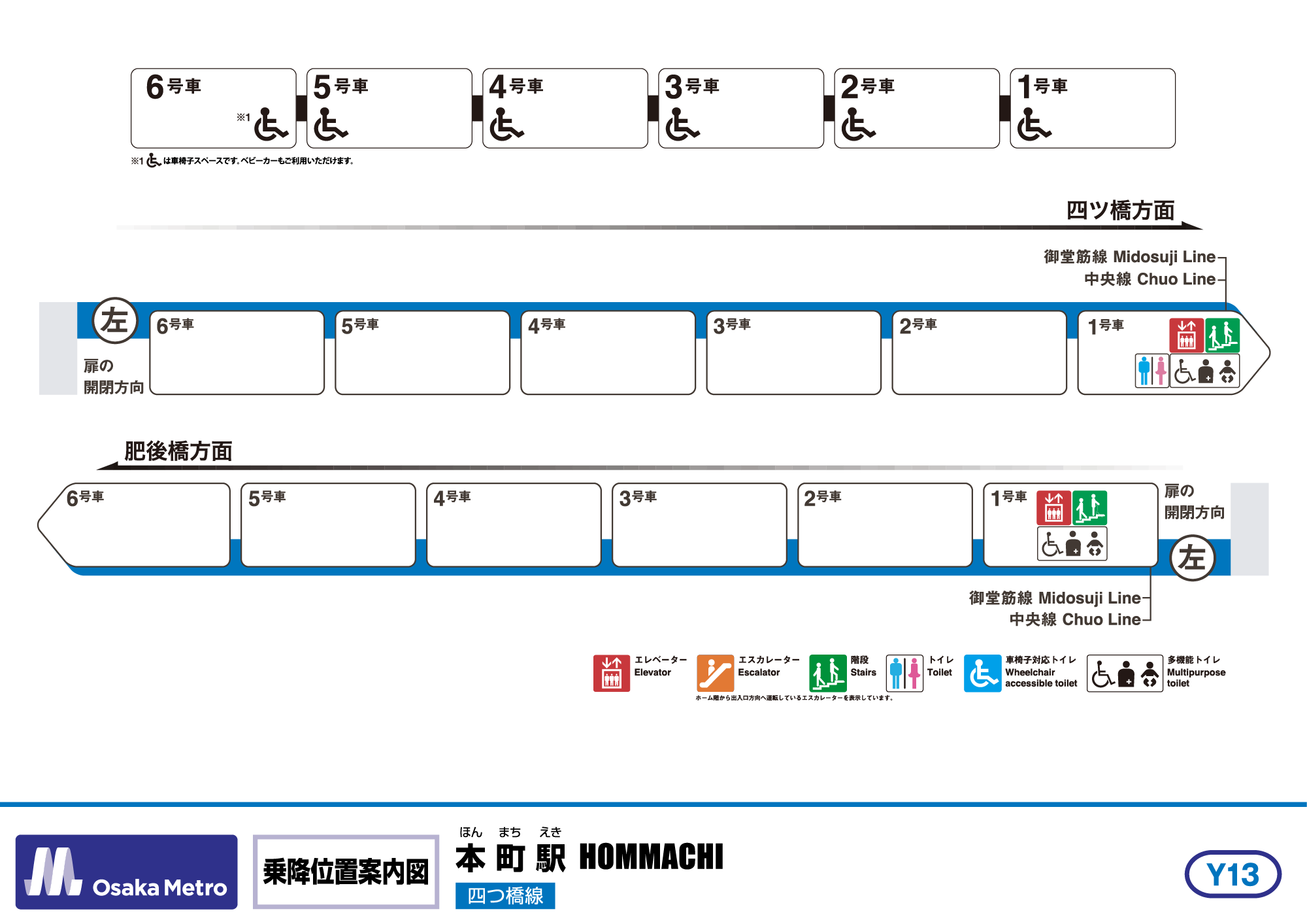 乗降位置案内図