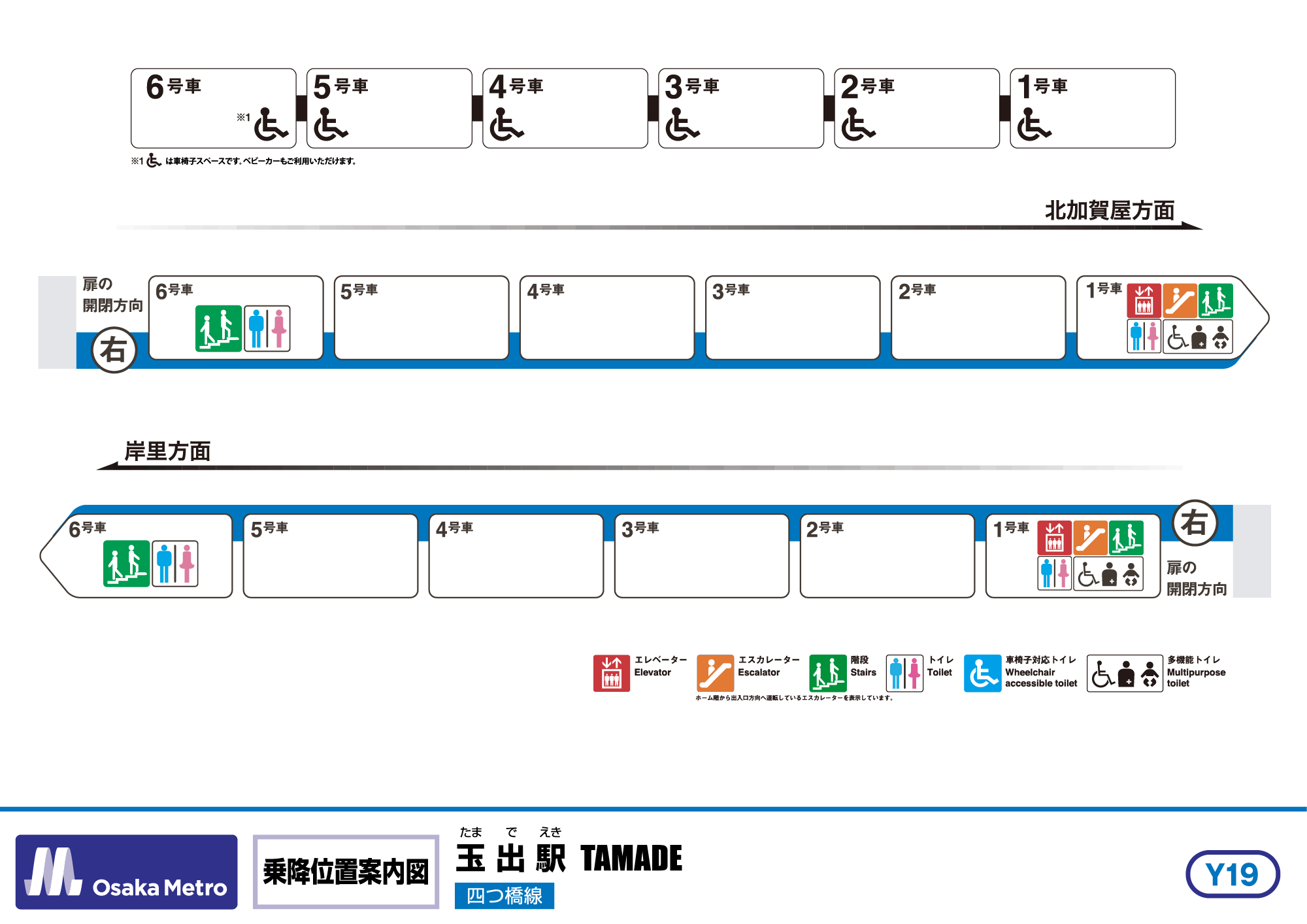 乗降位置案内図