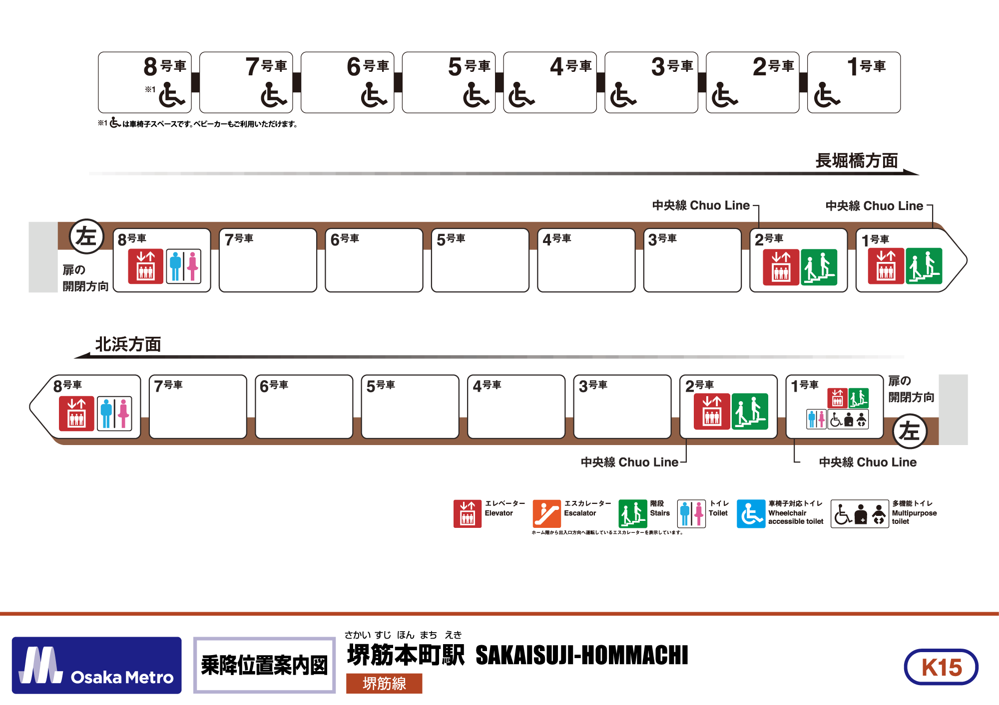乗降位置案内図