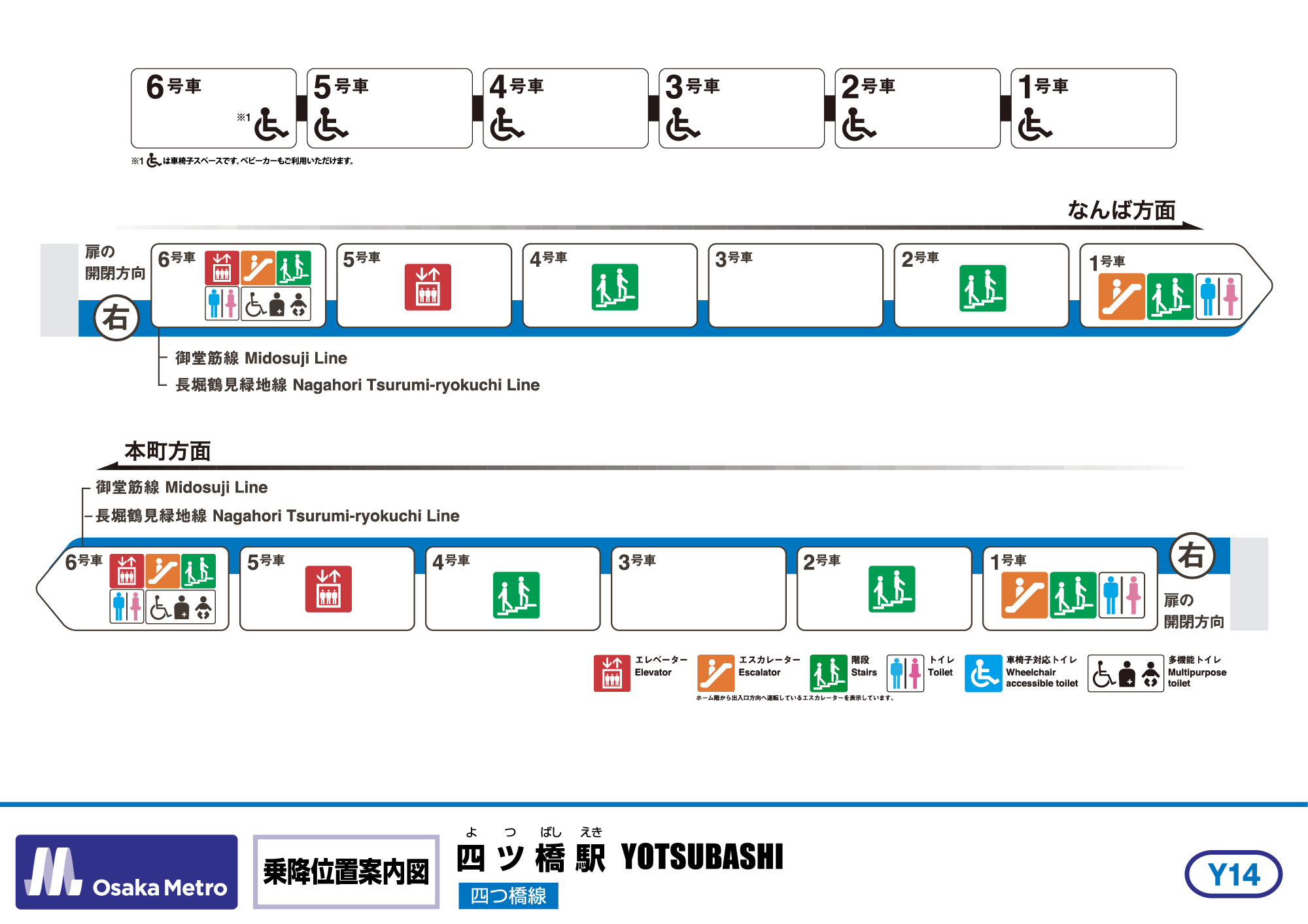 乗降位置案内図